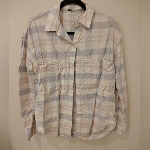 Free People Loveland Plaid Button Down
